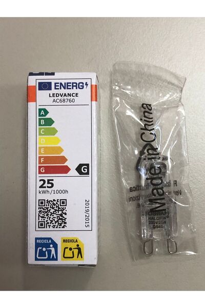 Osram 10 ADET G9 25W=260 LÜMEN HALOJEN LAMBA SAİMELEKTRİK