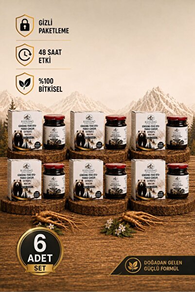 KIZILDAĞ BİTKİSEL ÜRÜNLER Ginseng Atom Güç Kuvvet Mesir Macunu Çakşır Panax T...