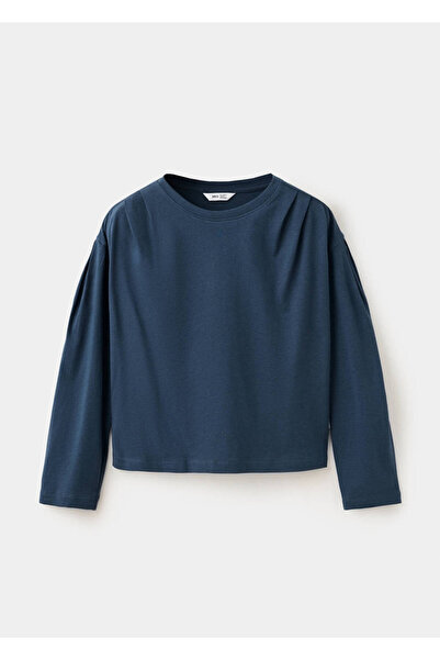 MANGO Kids Pile detaylı relaxed fit tişört