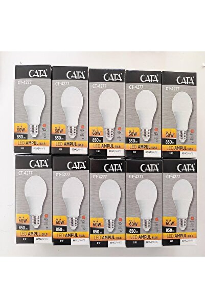 Cata CT-4277 9w Led Ampul sarı 3000k 10 Lu Paket