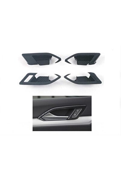 STİLİX GARAGE Vw Golf 8 (Mk8) Interior Door Handle Pooling Trim Set Carbon Pa...