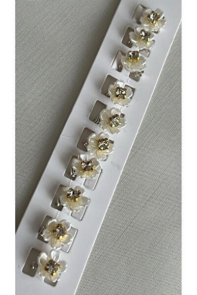 ZRN AKSESUAR Hair Earring with Yellow Zircon Stone, Adding Elegance to Your H...