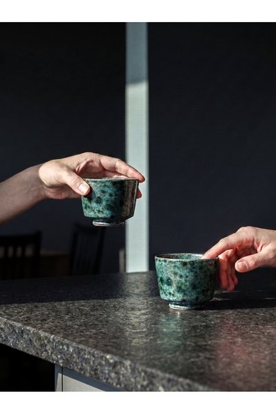 nurdan's Kupa Bardak | El Yapımı Seramik Kahve Çay Fincanı | 220 ml