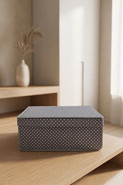 VAYBE Under Bed and Inside Cabinet Storage Box Foldable Organizer Box with Li...