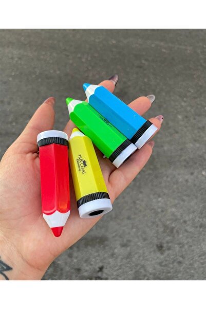 FREE PALACE Special Pen-Shaped Children's Pencil Sharpener with Container - C...
