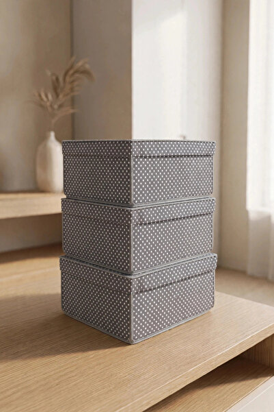 VAYBE 3-Piece under Bed and Inside Cabinet Storage Box with Lid Foldable Orga...
