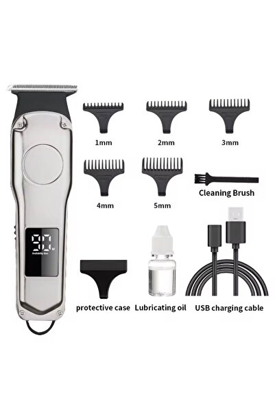 Generic Brand Professional Hair Clipper and Trimmer Set – Digital Display T-B...