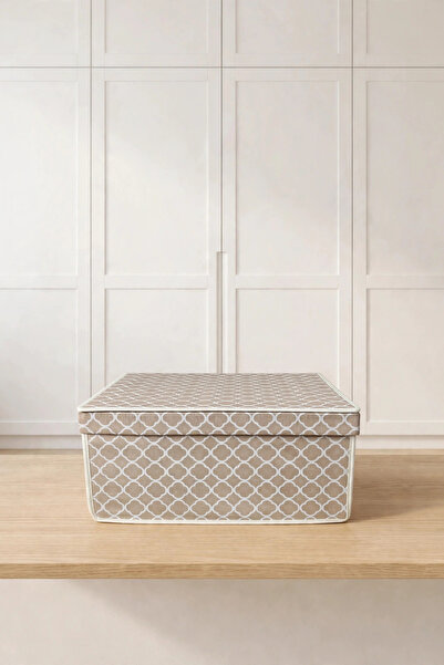 VAYBE Under Bed and Inside Cabinet Storage Box Foldable Organizer Box with Li...