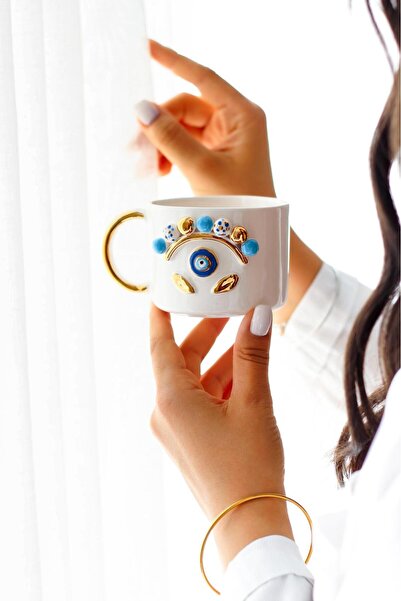 Nazarlı El Yapımı Seramik Mug