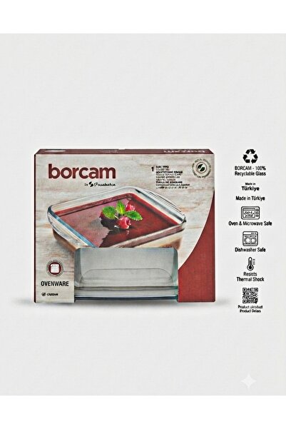 Genel Markalar Borcam mini fırın kasesi 21cm x 16cm