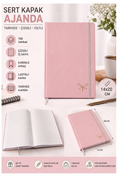 Artlantis Quality Undated Agenda Notepad A5 14X20Cm 1 Piece Lizz Ofs180L Line...