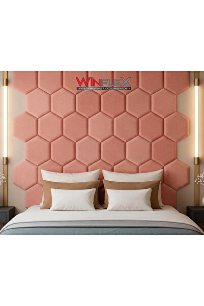 WİNFLEX 40x50Cm Altıgen Kumaş Kaplı Akustik Panel (1 ADET)