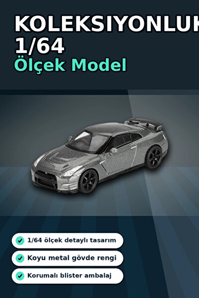 Mercansa Diecast 1/64 Scale Nissan Gtr Nismo R35 Crs Dark Metal Blister Packa...