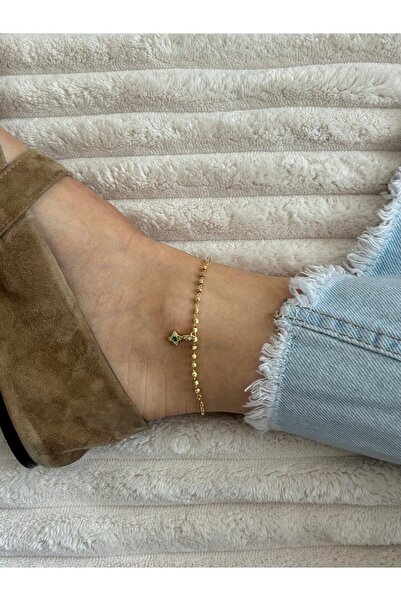 nunu takı Gold Anklet with Star Charm