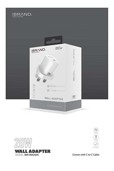 IBrands 20W USB Type C Fast Wall Adapter