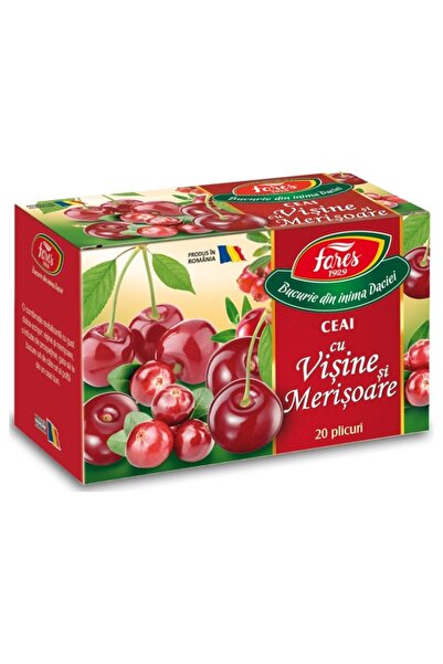Fares Ceai cu visine merisoare 20 plicuri