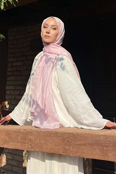 A/F fezah prive Etnik Monogram Desen Şal Pembe