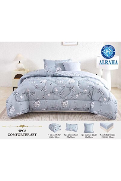 BIET ALMAFROSHAT Duvet Set with Single Bedspread and a Quilted Sheet Consisti...