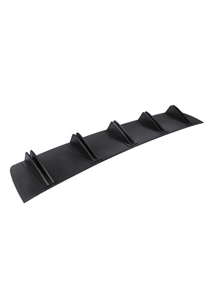 Choice black Universal Car Rear Bumper Lip ABS Double Wing Rear Shark Chassis...