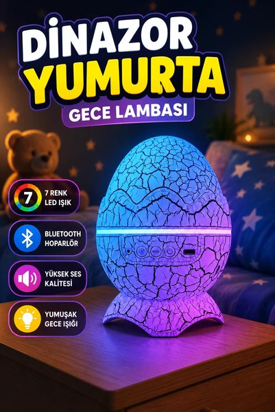 canrodi Dinosaur Egg Night Light Decorative Led Designed Children's Room Ligh...