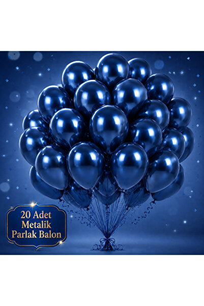 Doğasüs Metalik Parlak Balon Seti 20 li