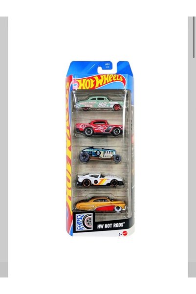 HOT WHEELS HW Hot Rods Diecast 5 Li araç setti