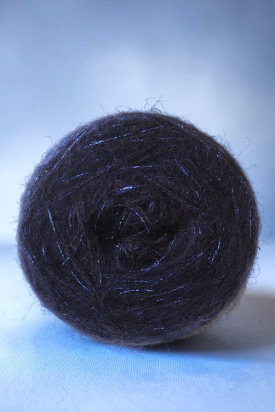 Ece Örgü Tasarım Atölyesi Double-Layered Navy Blue Acrylic and 1-Layer Navy Blue Glitter Winter Knitting Yarn Set (Total 500 Gr.)