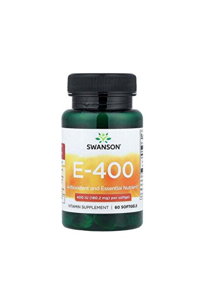 SWANSON E-400 400 وحدة دولية (180.2 ملغ) - 60 كبسولة هلامية