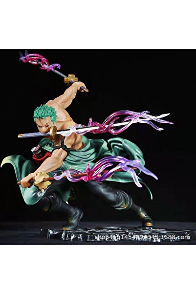 ORVİCA Anime figürü Roronoa Zoro Eylem PVC Anime Manga Anime Figür 3 Kılıçlı