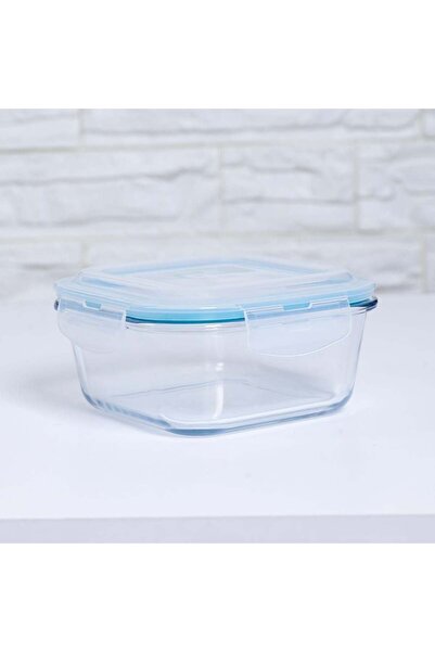 NEOFLAM Cloc Glass Storage Square 520 ml, Beverage Or Food Storage For Home K...
