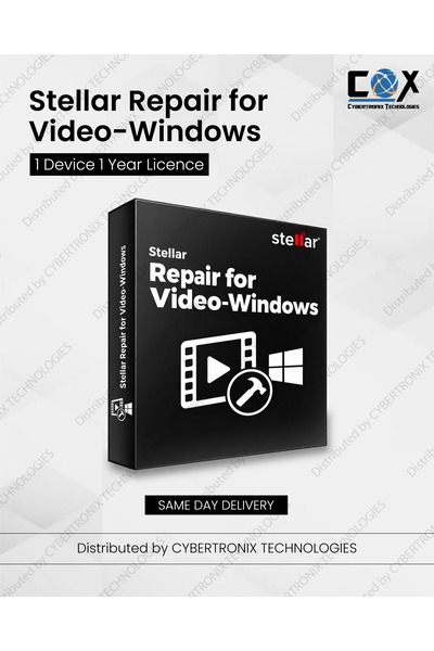 STELLAR Repair for Video-Windows | 1 Device for 1 Year | Digital License | Sa...