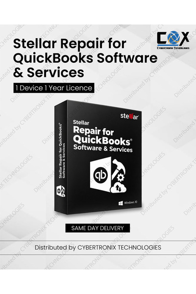 STELLAR Repair for QuickBooks Software & Services | 1 Device for 1 Year | Dig...