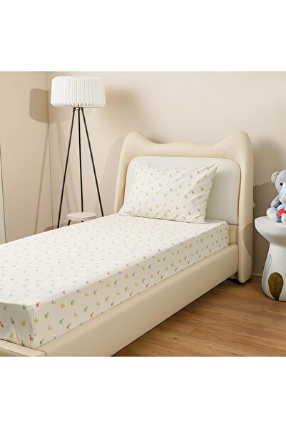 Danube Home Dreamz Dino Cotton Digital Printed Fitted Sheet With 1 Pillow Cas...