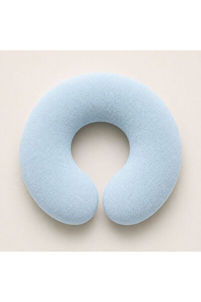 Perababy Adult Neck Pillow 35 cm Bagel Pillow Velboa Velvet Fabric Bead Fiber...