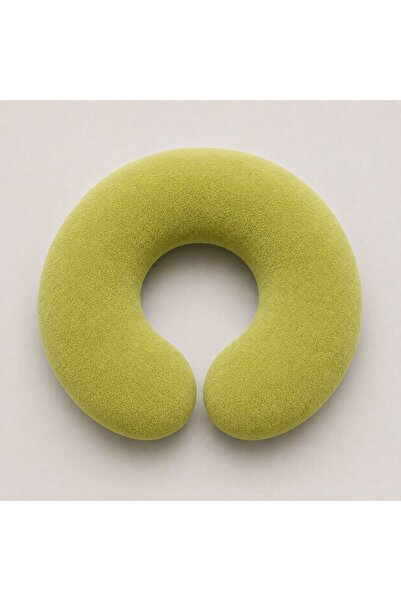 Perababy Adult Neck Pillow 35 cm Bagel Pillow Velboa Velvet Fabric Bead Fiber...