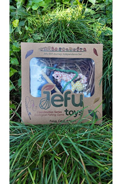 JEFUTOYS Jefu Toys Bambu ve Kumaş Balık Tutma Oyunu – İnce Motor ve Odaklanma...
