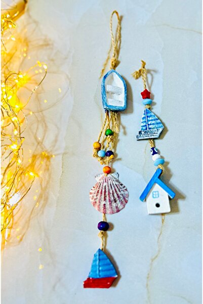 Kumsal Hobi Sanat Deniz Temalı 2'li Duvar Süsleri
