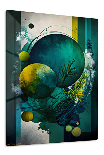 Emesa Art Soft Neutral Layered Waves Metal Wall Art