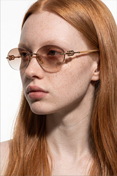 Bilge Karga Cutler Brown Nude Gradient Sunglasses