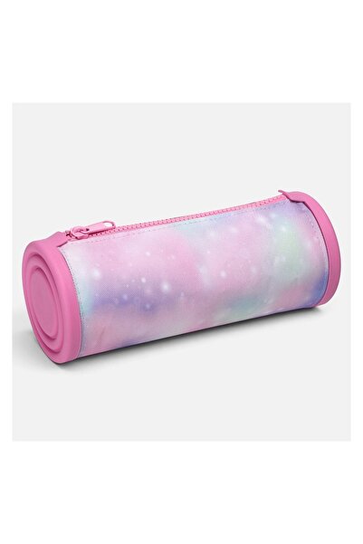 OEM Penar tip tub pentru școală, roz, model tub, 21.5x8x8cm – compact și prac...