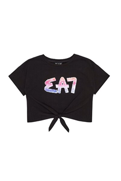 EA7 Tricou pentru Fete, girl tee ss sequins, 7G000069-AF10373-UC001, 164 CM, ...