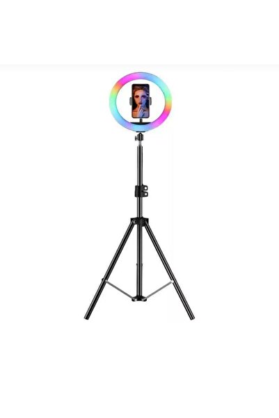 SOMIC 14 İnç RGB Ring Light Tripod, LED Selfie ve Video Işığı, Telefon Tutucu...