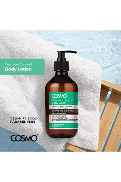 Cosmo Body Lotion Geranium Concord 500ml Deep Hydration & Nourishment | Softens, Smoothens