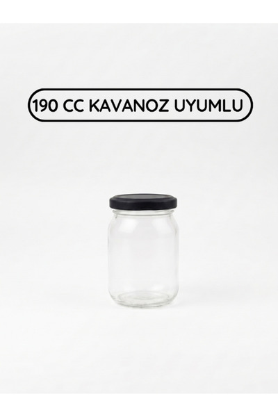 Milea 50 Adet Siyah Kavanoz Kapağı – 53mm (190cc-210cc kavanoza uyumlu)