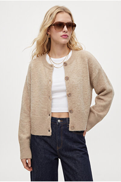 Ritnice Women's New Keep Soft Textured Soft Mink Basic Knitwear Cardigan with...