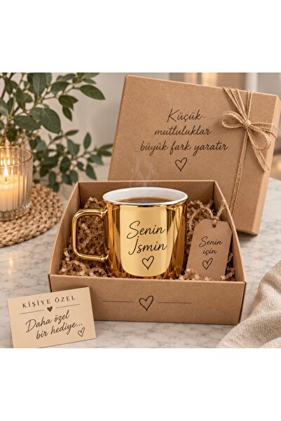 Verahobbyhouse Kişiye Özel Goldu Kupa Mug Bardak