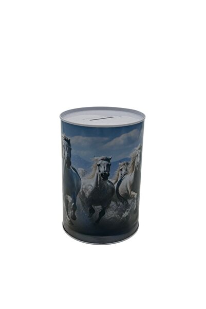 B&D Tin Piggy Bank 12 x 16 cm – Compact Metal Money Saving Box for Coins and ...