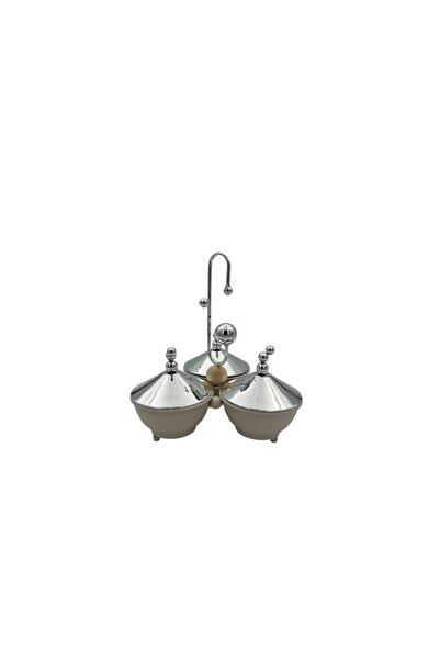 B&D Stainless Steel Serving Dish 3 Compartment – Divided Food Serving Tray fo...