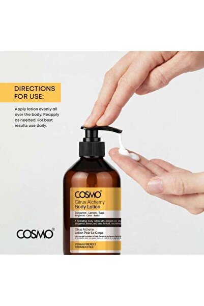 Cosmo Body Lotion Citrus Alchemy 500ml| Deep Hydration & Nourishment | Softens, Smoothens