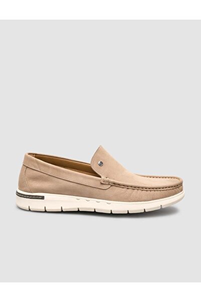 Cabani Livamo Genuine Nubuck Leather Beige Men's Casual Loafer